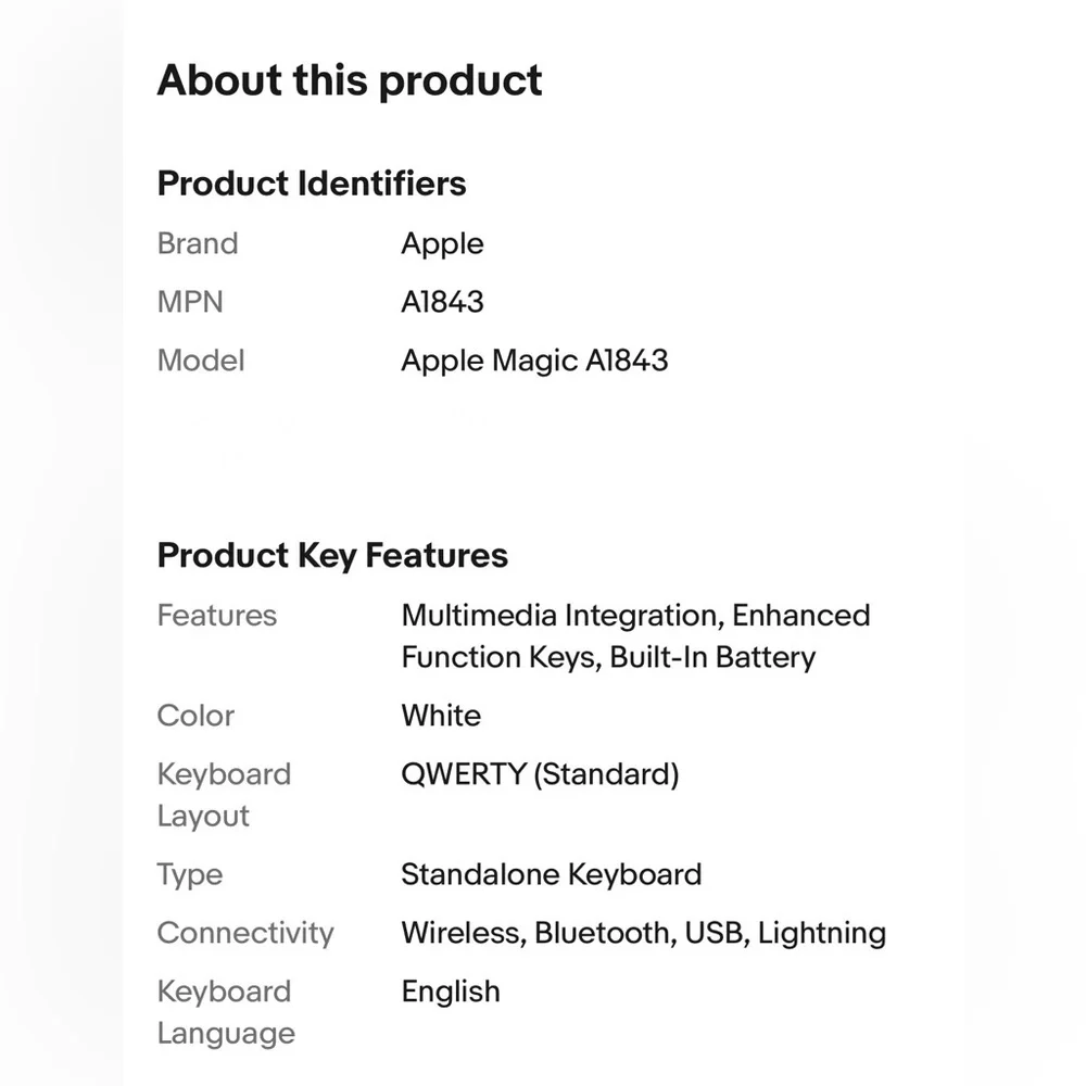 Apple Magic Keyboard with Numeric Keypad - Picture 5 of 11